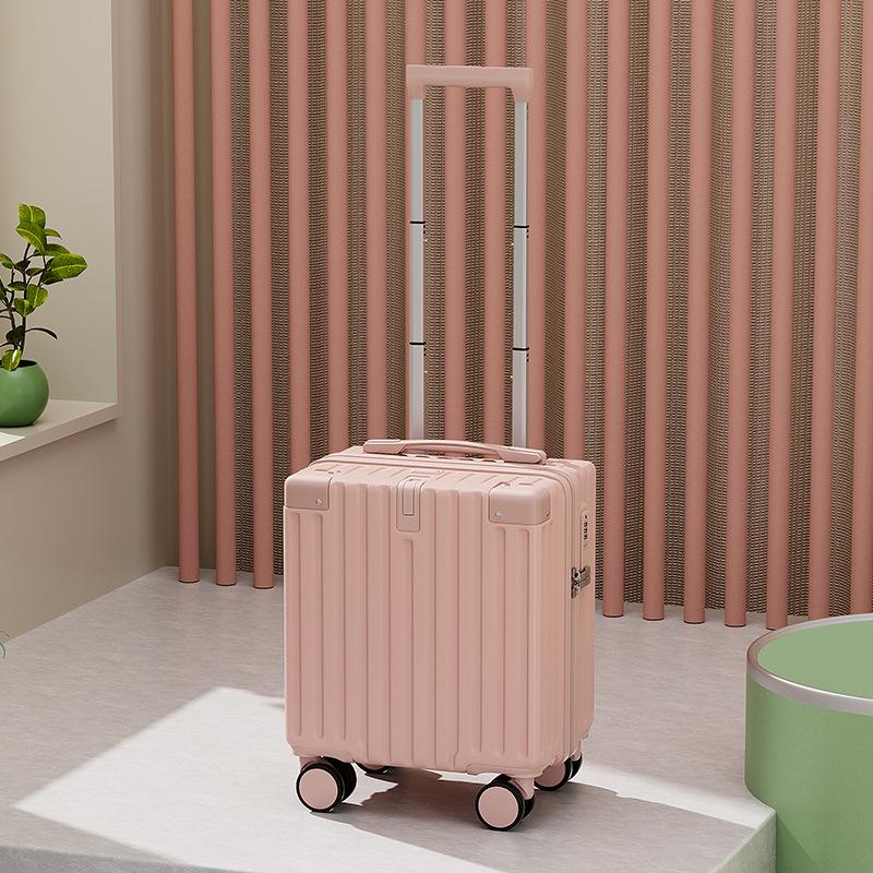 Spring Airlines Women's 14-inch Carry-on Trolley with Combination Lock