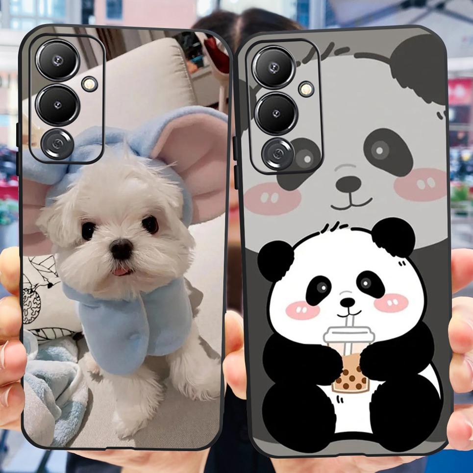 For Tecno Pova 4 / Pova 4 Pro Case Back Cover Skull Dragon Cool Style Cartoon Coques Soft Black Silicone Bumper For LG7n LG8n