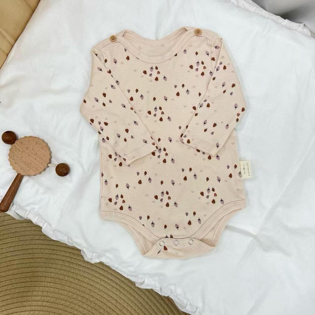 BabyClothes Unisex A-Category Cotton Infant Bodysuit Set – 3-Piece Seasonable, Cute Cartoon Pattern Diaper Cover