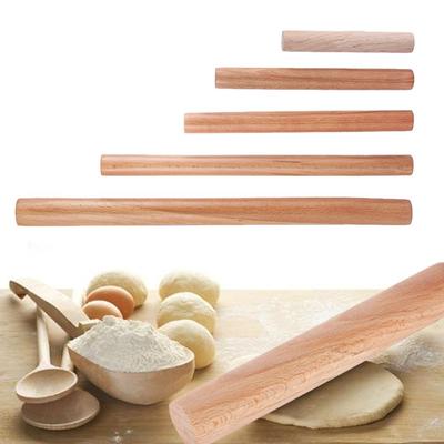 Household Cake Decoration Wooden Dough Roller Rolling Pin Pastry Tool Baking Supplies