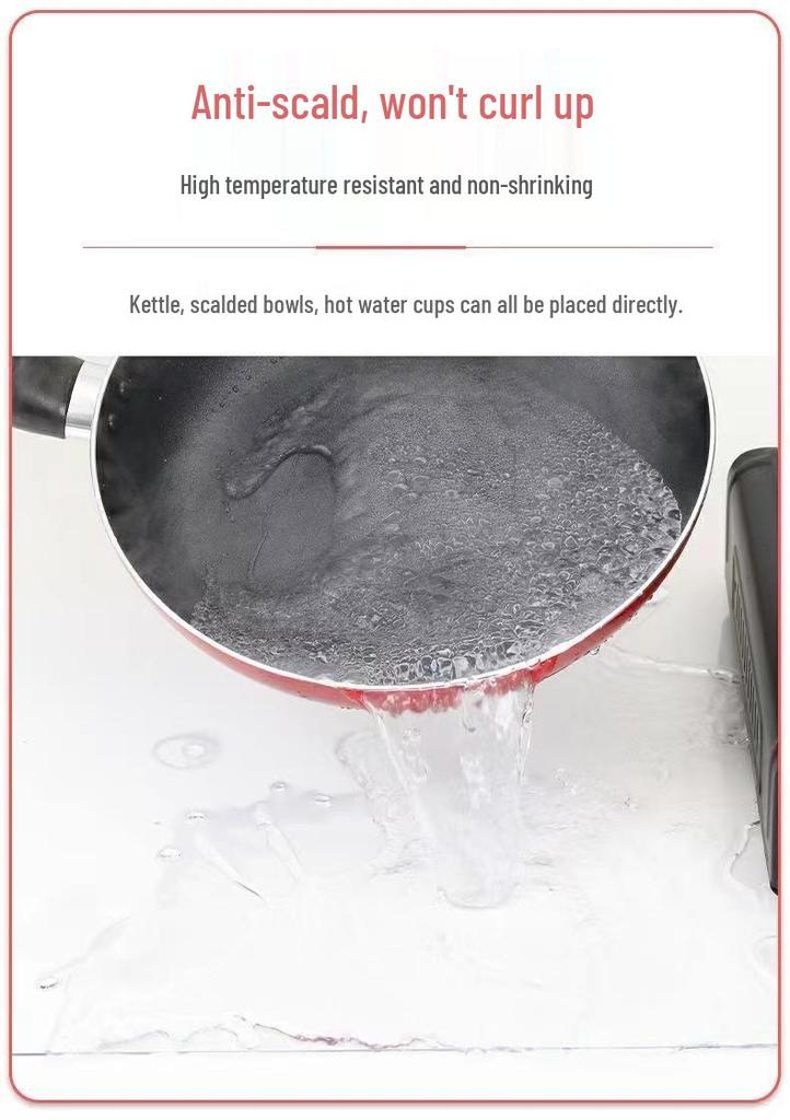 Clear PVC Heat-Resistant Table Mat, Anti-Scald, Soft Glass Tablecloth, Waterproof, Oilproof Protective Mat