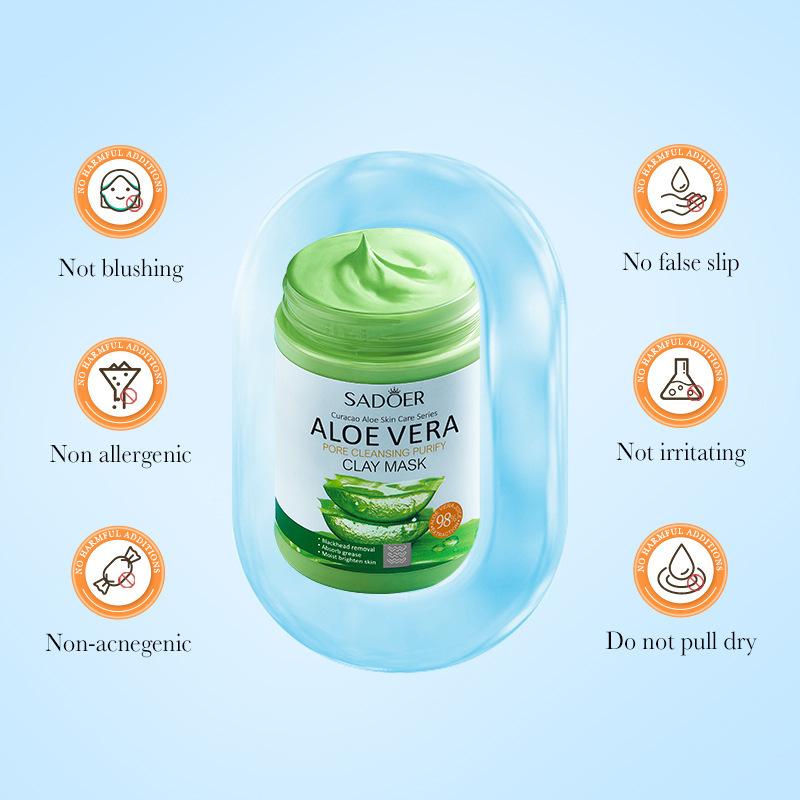 Aloe Vera Mud Film 100gSADOER Cleansing Pores Delicate Skin Gel Mud Film
