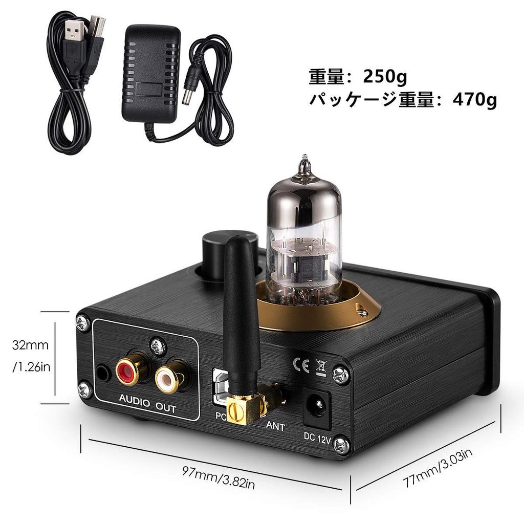 Douk Audio U4 Mini Bluetooth Vacuum Tube Headphone Amplifier USB DAC Stereo Audio Preamplifier 5.0 APTX-LL