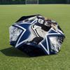 1 Stück Automatischer Faltregenschirm - Dallas Cowboys Muster, Tragbares & Faltbares Design mit 8 Speichen, Weihnachts-Geburtstagsgeschenke