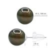 Boucles d'oreilles - PEARLS &amp; COLORS - Prestige - Perle de Tahiti 7,5–8 mm - Or blanc 375/1000 - Qualité A+