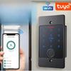 Tuya Wifi Standalone Fingerprint Access Control Keypad Metal Waterproof Backlight Embedded Installation Opener Reader+M70 Box