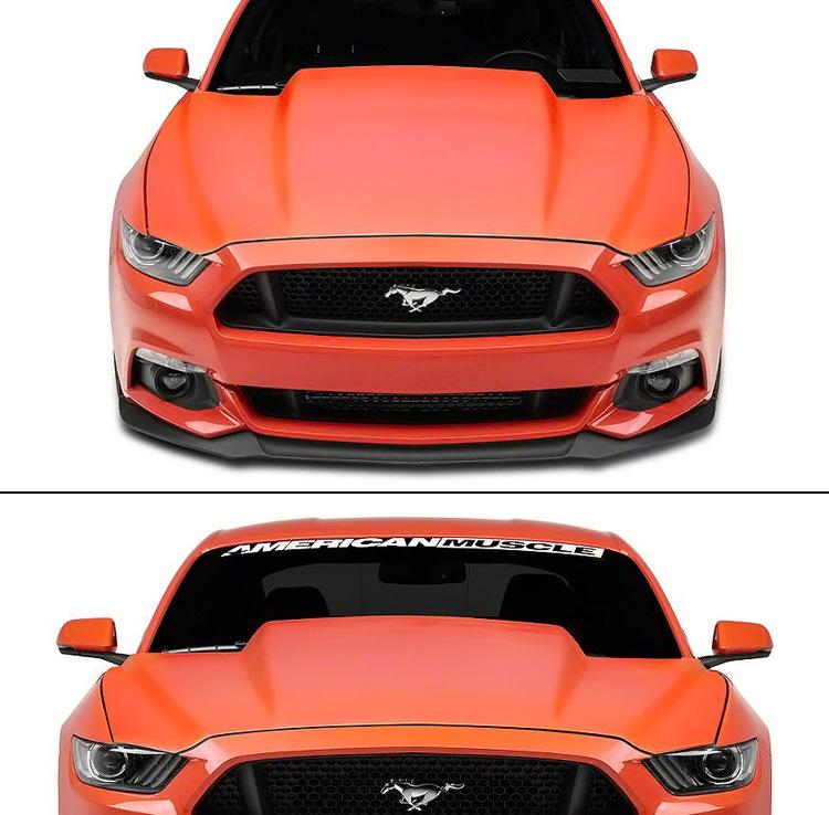 15-17 Ford Mustang Carbon Fiber Supercharged Heat Dissipation Hood