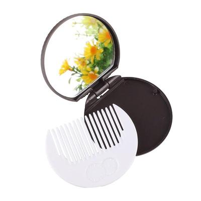 1ks Přenosné Kreslené Čokoládové Malé Zrcátko Hřeben Ženy Roztomilé Pohodlné Sendvičové Zrcátko na Make-up