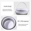 10L Foldable Water Bucket with Handle Portable Lightweight Multifunctional Outdoor Camping Fishing Car Washing Collapsible Water Storage Pail