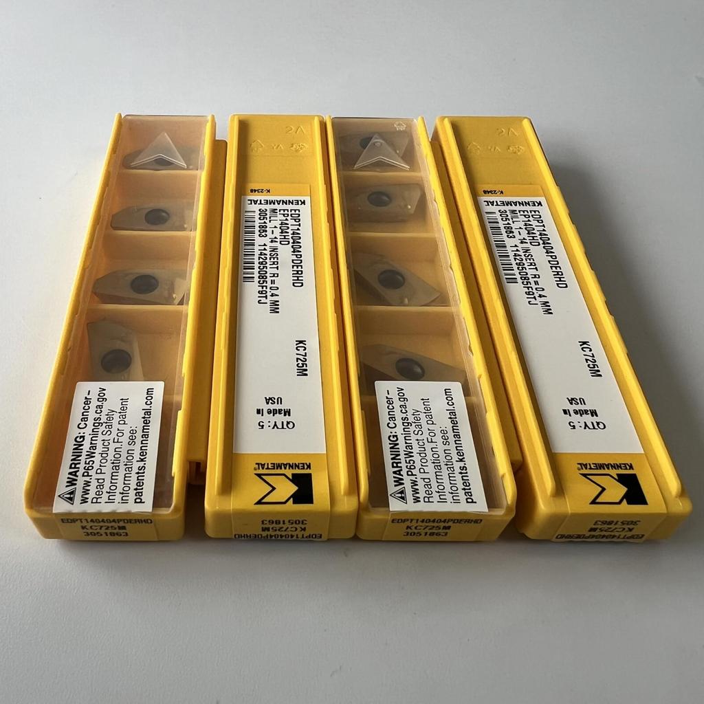KENNAMETEL / EDPT140404PDERHD KC725M / Carbide CNC Blade 10 Pcs