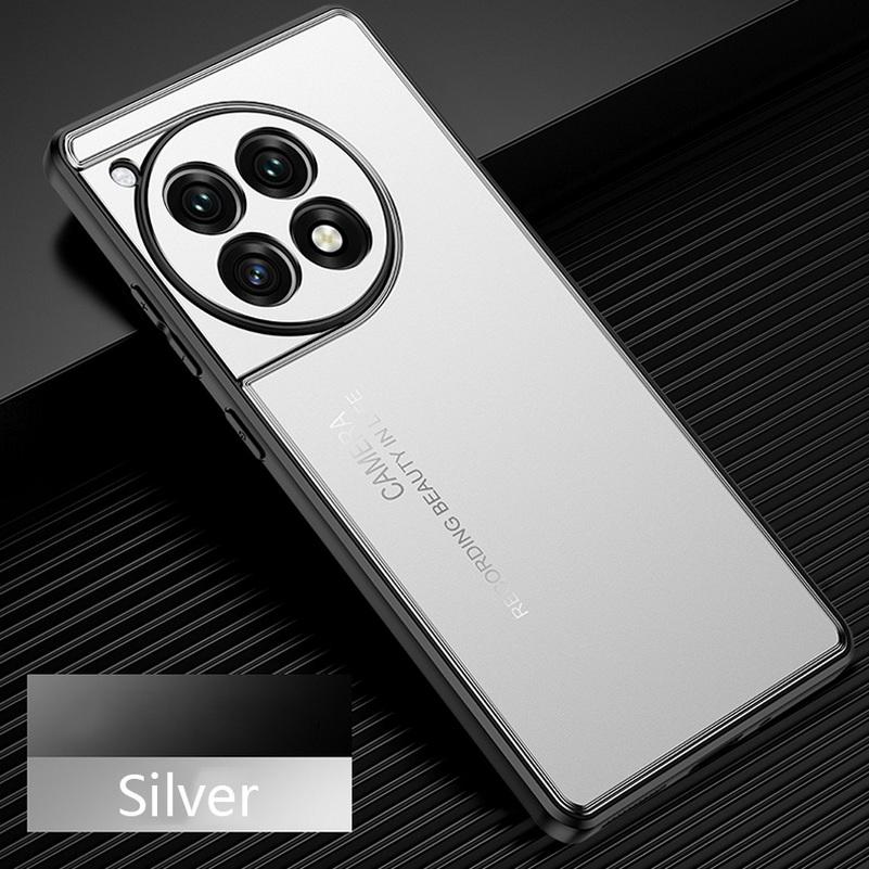 Aluminum Alloy Sandblasted Back Plate Case For OnePlus Ace 3 Pro Ace3 Ace 3V 2 Pro Ace3 1+ 12R 11R Metal Camera Protective Cover