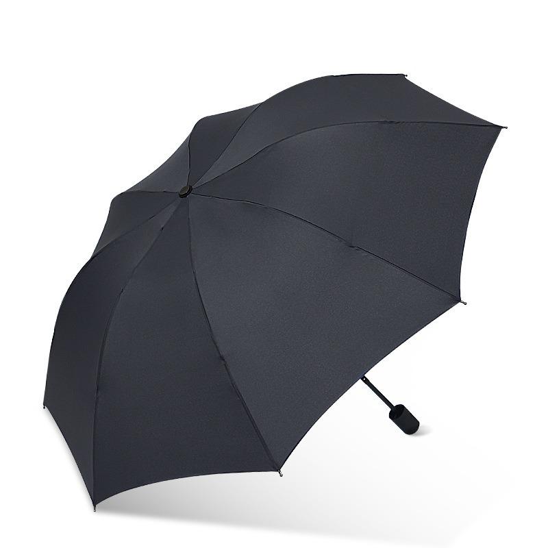 Manual folding business umbrella reinforced windproof male parasol, a large number of sun umbrellas printed LOGO