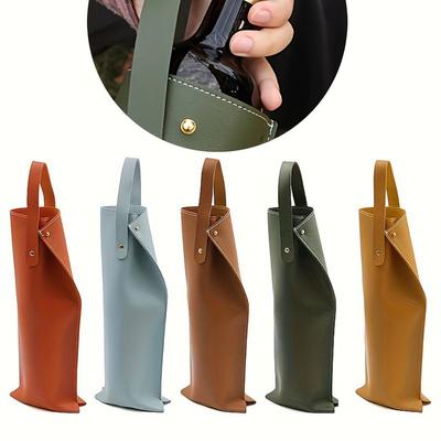 Red Wine Gift Bag Leather Portable Red Wine Storage Bag Fashion Wine Bottle Protector Bag