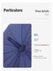 Windproof 16-Rib Large Solid Color Automatic Open Umbrella with Long Handle