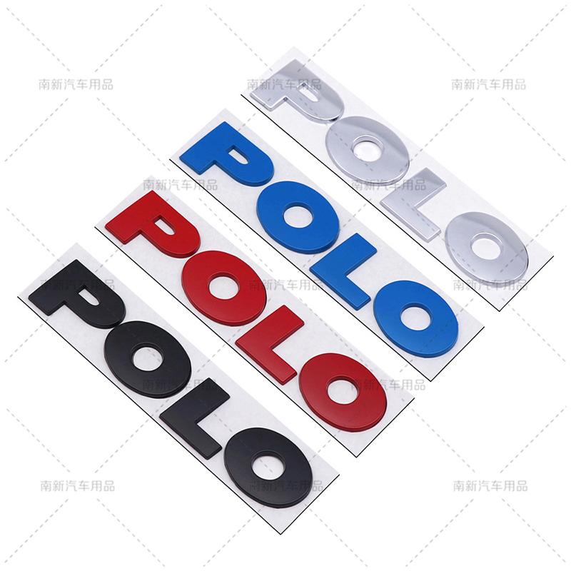 2026 Hot For VOLKSWAGEN VW 3D Metal Rear Trunk Sticker Car Styling Auto Body Side Fender Badge For Volkswagen VW Polo Letters Em