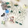 Pure Cotton Autumn Kids Underwear Set Boys Homewear Baby Thermal Long Sleeve Pajamas for Girls