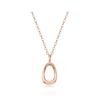 Tirrlirr 14K Pink Gold Informal Circle Necklace Tset_054