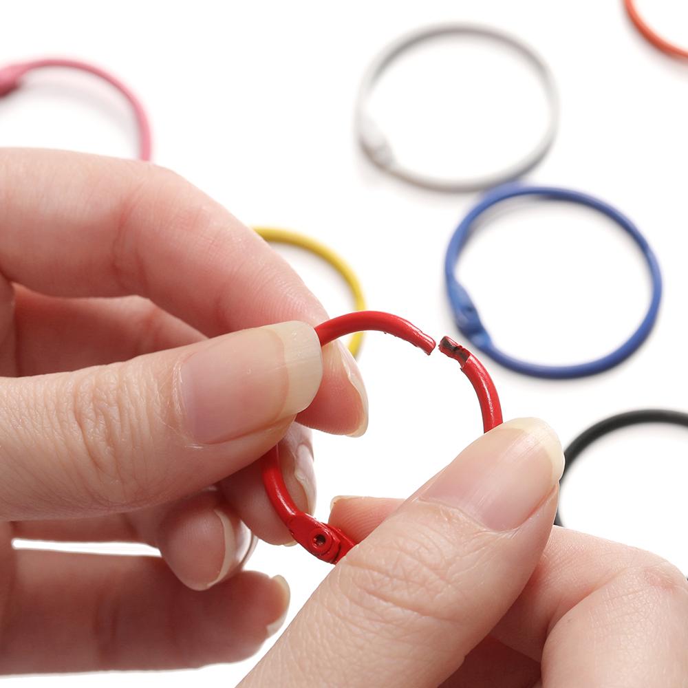 5pcs/lot 30mm KeyRing Colorful Open Ring Buckle Lobster Clasp Keychain Connector Clasps For DIY Jewelry Making Supplies