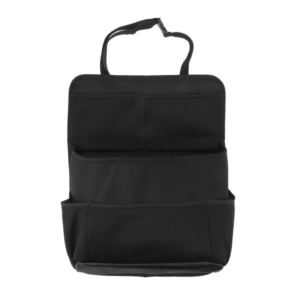 Oxford Cloth Back Seat Storage Bag PU Leather Car Backseat Holder Car Console Organizer Family Car