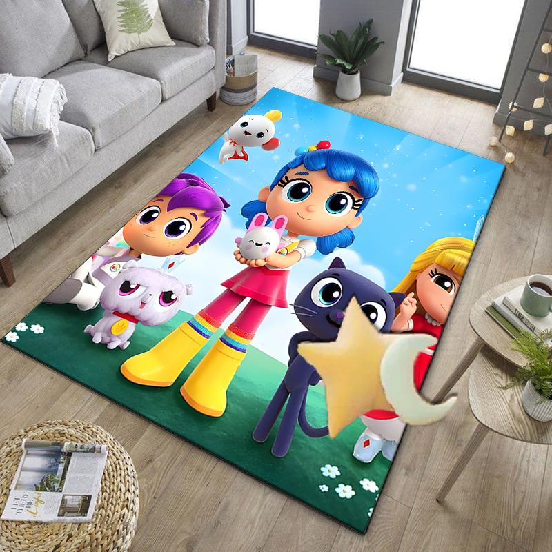 Rainbow Kingdom Adventure Office Rug Chair Mat, Game Carpet, Suitable for Front Door, Bedroom, Living Room, Desk, Holiday Gift