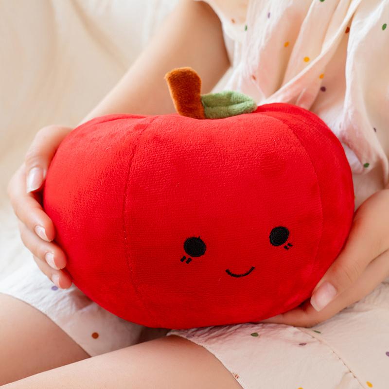 Cartoon Fun Fruit Plush Doll Pillow Soft Gaint Apple Persimmon Peanut Food Plush Toy Home Decor Appease Gift For Children