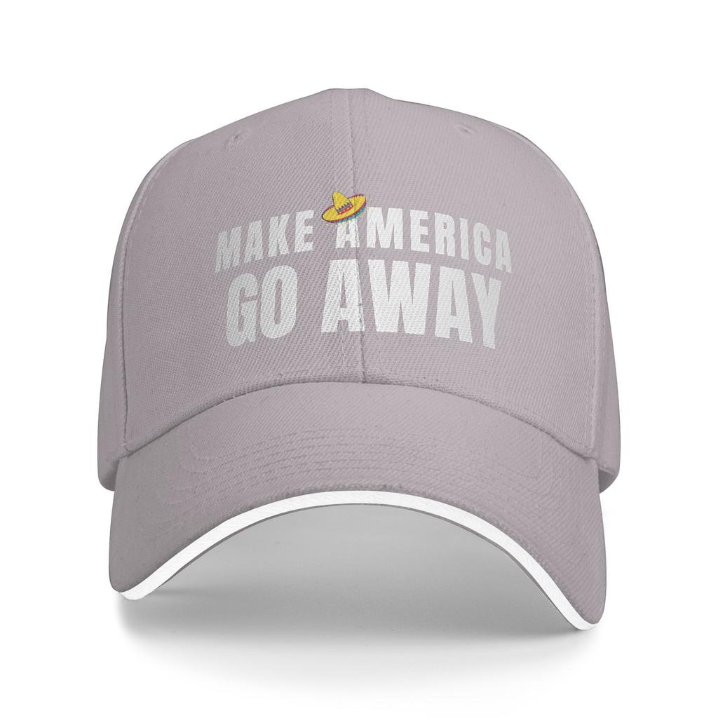 Women Unisex Make America Go Away Mexico Outdoor Hat Summer  Adjustable Cap New Baseball Cap Fashion Sports Hats