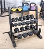 Baisheng Multi-functional Three-Tier Dumbbell & Kettlebell Gym Rack