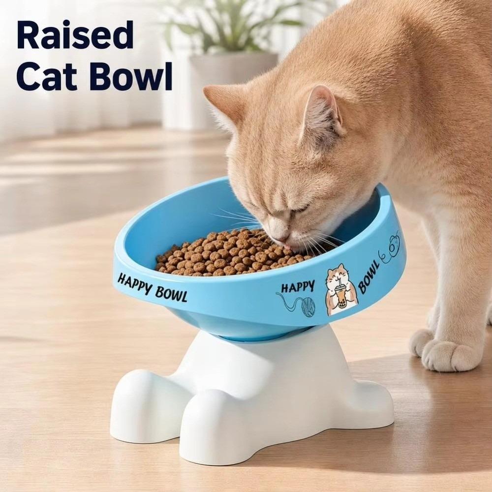 Non-slip Elevated Pet Feeding Bowl Paw-shaped Stand Raised Pet Bowl Food and Water Feeding