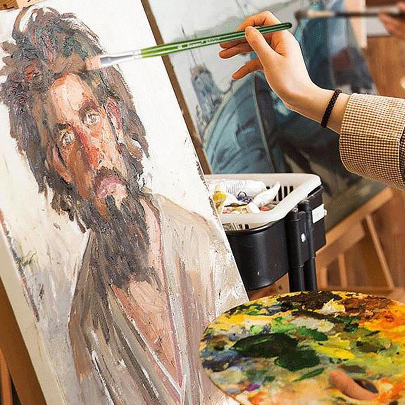 Utazási művészkefe nylon hajművészet kefe textil tárolótáska 11/13 darabos készlet akvarell olajfestéshez akrilfestéshez