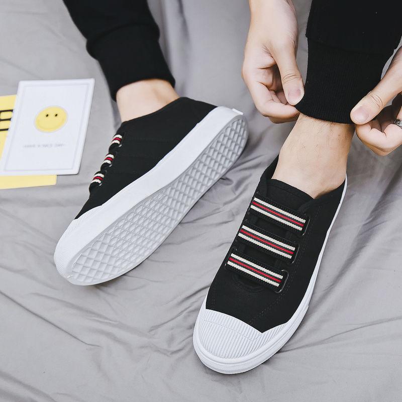 Letní plátěná obuv Pánské Slip-on Loafers Korejský Trend Board Boty Ležérní Pánské Boty Prodyšné Staré pekingské látkové boty