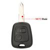 jingyuqin Remote Car Key For Citroen C1 C2 C3 C4 For Peugeot 106 206 306 307 107 For Toyota Aygo 2Buttons 433Mhz 4D70/ ID46 Chip