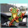 New Exciting Green Frog Car Charm Adorable Acrylic Keychain Home Decor Accessory