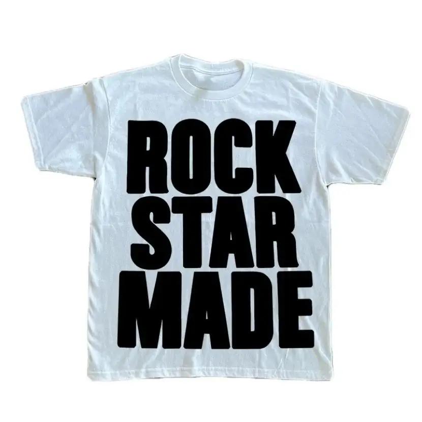 

Рок Готика Мода Унисекс Панк Гранж Хип-Хоп Рэп винтажная Футболка с коротким рукавом с принтом букв Повседневная Оверсайз Y2K Хлопок Уличная одежда 4XL