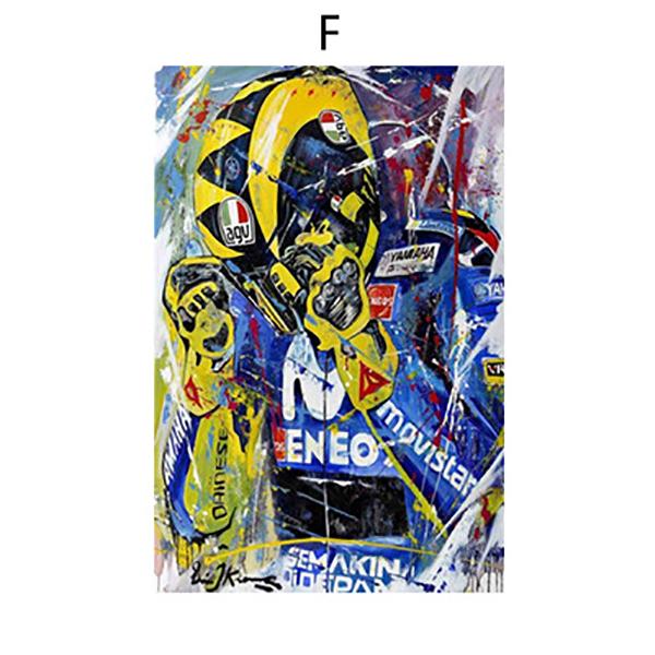 

MAITA Абстрактные масляные принты Постер Мотоцикл Картина на холсте Постеры Печать Cuadros Настенная картина для гостиной Украшение дома 20X30cm Unframed