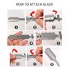Double Side Thinning Razor Aluminum Alloy Barber Manual Shaving Razor For Saon Professional Hair Cutting Knife Holder Salon Tool