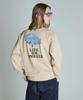 Schott LIFE ON WHEELS CREW SWEAT Men's L 040 Beige 782-4232002