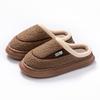 Autumn and winter cotton slippers indoor hospitality warm lightweight piled thick-soled couple hair slippers