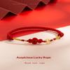 #1 Stück Einfaches Neujahrs Ruyi Knoten Kupfermünze Geflochtenes Armband Für Frauen Klassisches Chinesisches Knoten Design Armband Party Schmuck Geschenke