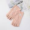 Summer Manicure Sunscreen Gloves Pure Cotton Half Finger Women's Ultraviolet Anti Light Thin Style Driving and Riding Anti Slip Finger Breathable