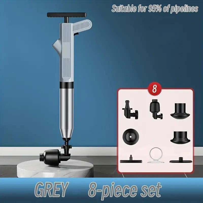 

8 шт. Инструменты для очистки трубопроводов, туалетный вантуз, профессиональный, для дноуглубления, высокое давление, устройство для дноуглубления туалетов из нержавеющей стали 304