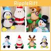 Christmas Santa Claus Plush Toy Cute Reindeer Stuffed Animal Holiday Gift 21cm