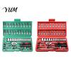 Professional Mechanic Tools Socket Wrench Set, Cr-V Steel Alloy Ratchet/Hex Multi-Bit Tool Ratchet Kit with Portable Storage Case for Home Maintenance