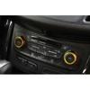 Golden Aluminum 2017-19 AC Knob Cover Trim For Ford Escape Kuga Central Console