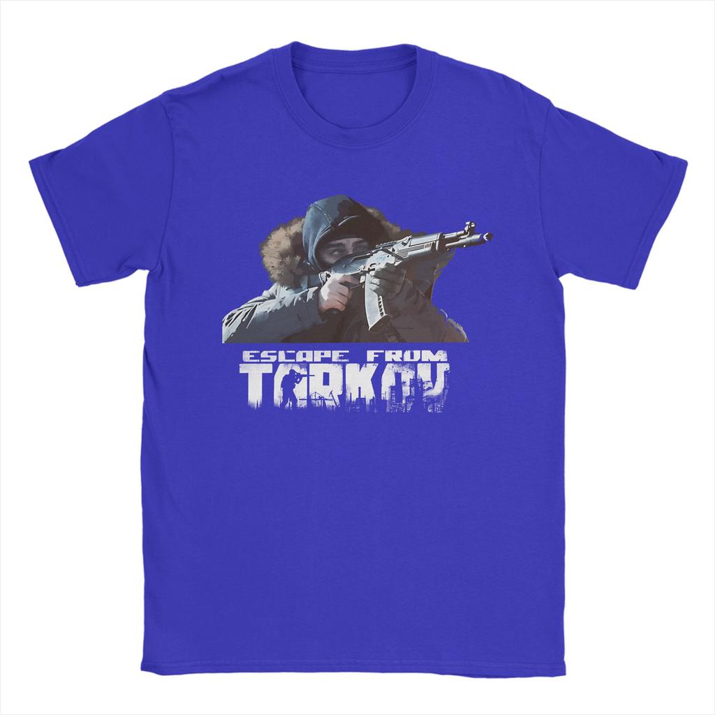 Escape From Tarkov T Shirt Summer  Harajuku T-Shirts Couple Cotton O-Neck Plus Size Top Tees Short-Sleeved Funny Tops