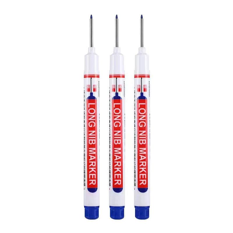 Marcatori cu cap lung cu cerneală roșu/negru/albastru/alb de 20 mm pentru decorare pentru prelucrarea lemnului pentru baie Pixuri multifuncționale pentru găuri adânci