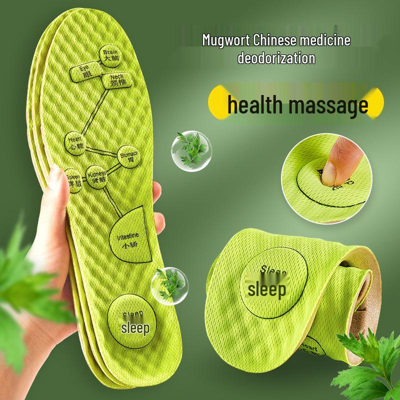 

Дезодорирующие дышащие стельки Artemisia Argyi: Мягкий, Влагоотводящий, Массажный Комфорт для Спорта и Тренировок 37-38