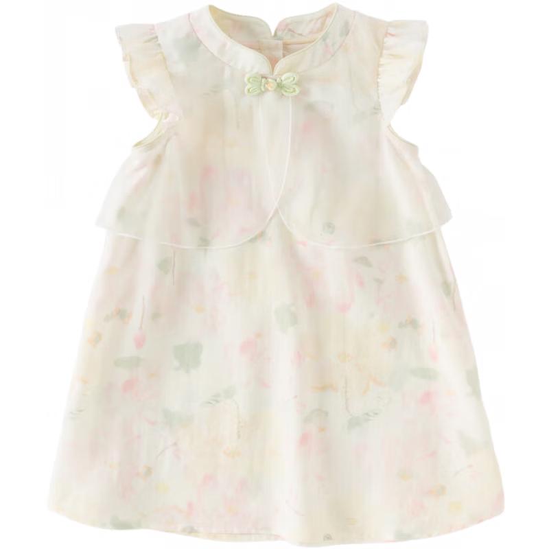 DAVE & BELLA Girls  Lyocell Chinese Style Summer Dress 140cm