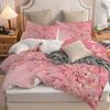 Pink Peach Blossom Pattern 3D Printed Duvet Cover With Beautiful Style Bedding Set, Soft And Comfortable Duvet Cover Pillowcase