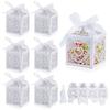 12/24 Pieces White Love Heart Candy Boxes for Weddings Parties Anniversary Gift Packaging Box Birthday Party Supplies