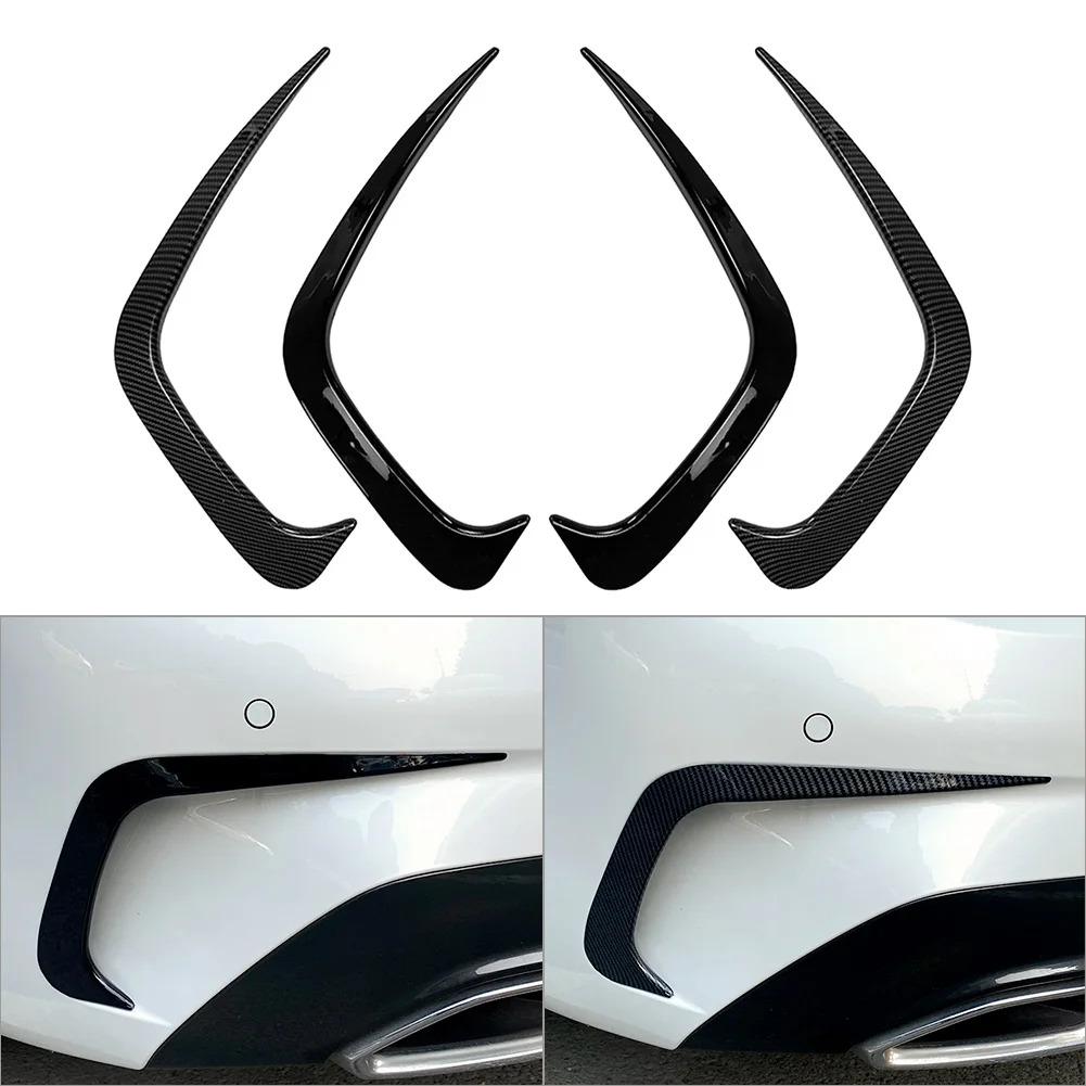 2 st Kolfiber Bil Bakre Stötfångare Dimljus Ögonbryn Trim Dekorationstillbehör För BMW 3-serie G20 2019-2020